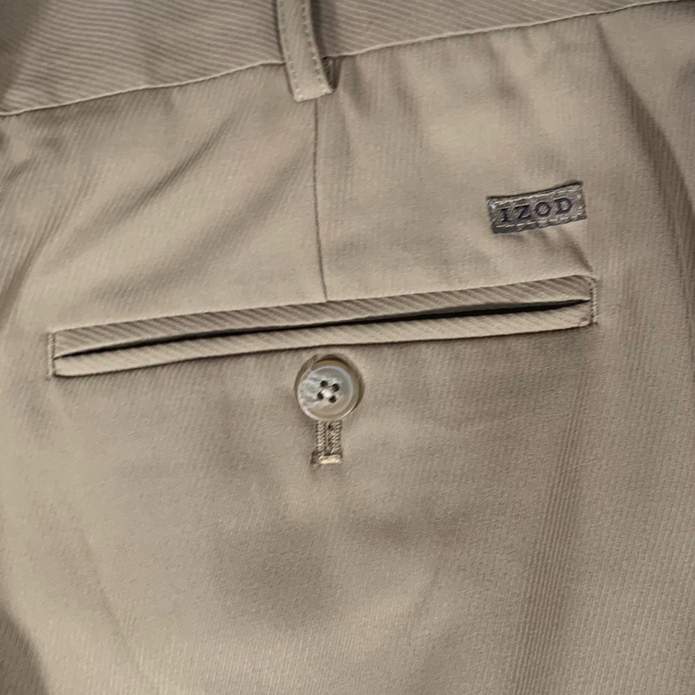 New Izod Golf Pants 40x32 Tan Cool-FX Metrix Fit - Picture 7 of 11